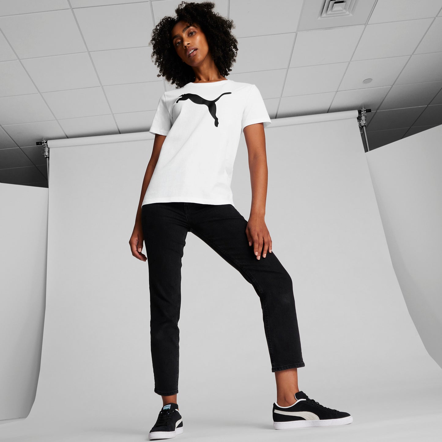 PUMA Essentials Women's Big Cat Logo Tee