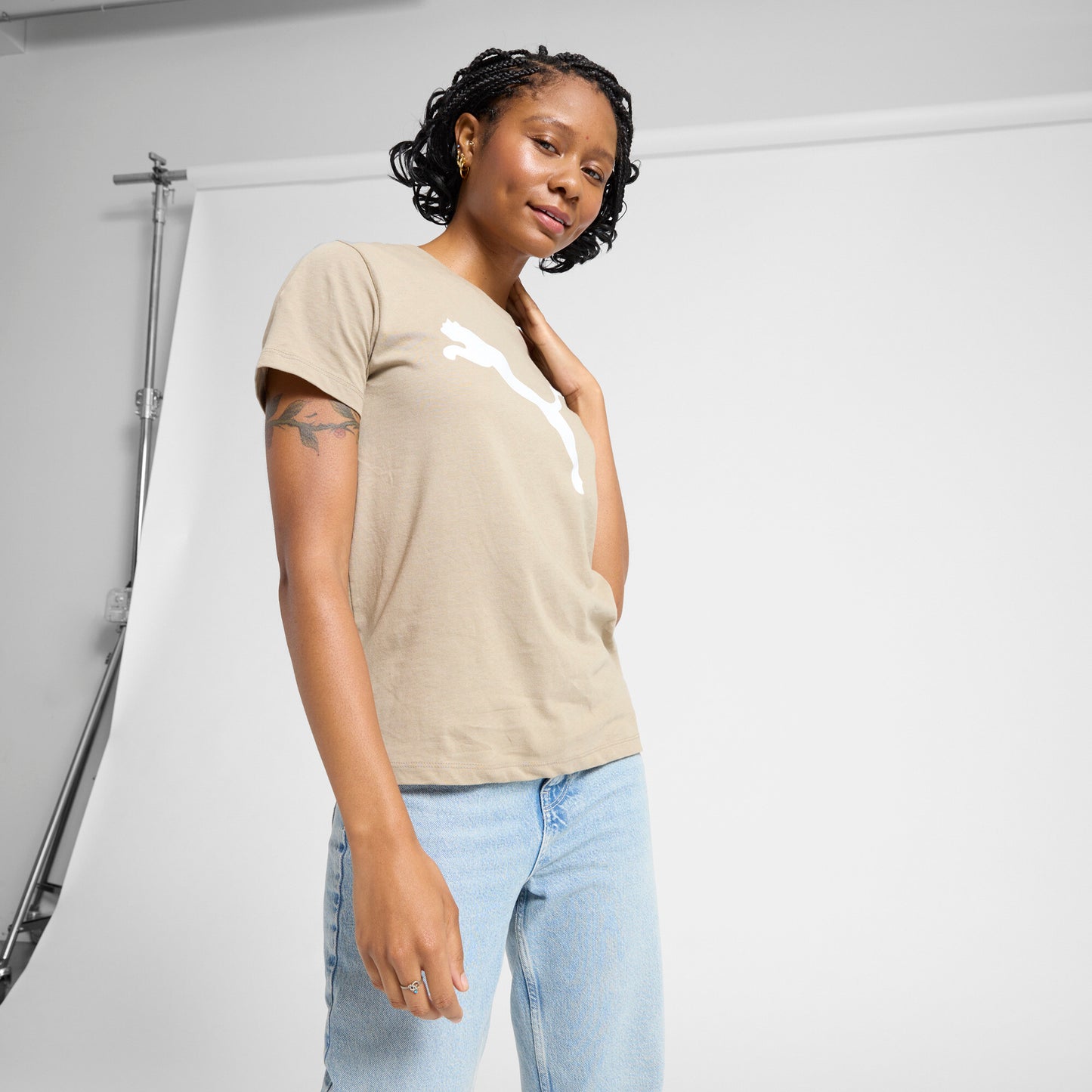 PUMA Essentials Women's Big Cat Logo Tee