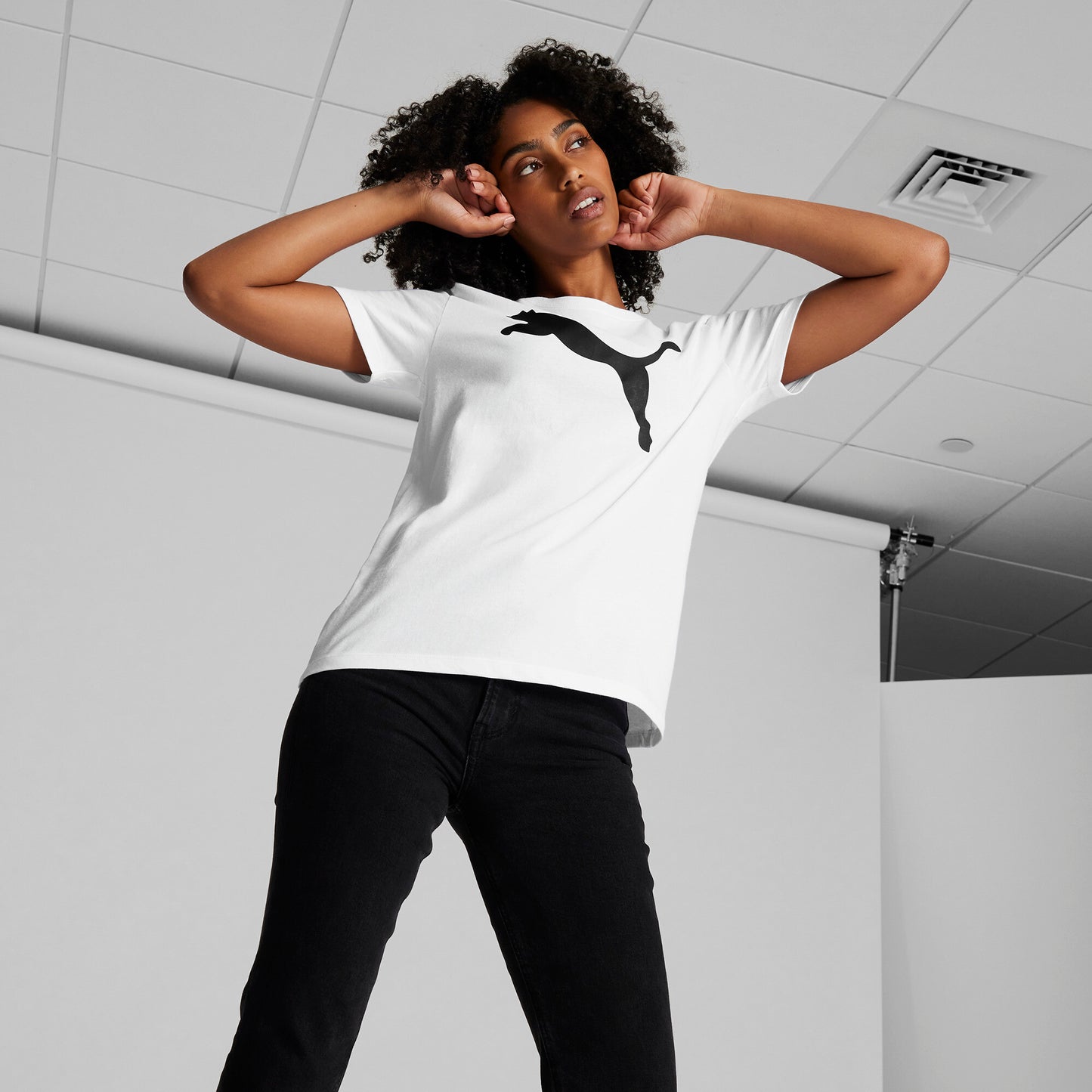 PUMA Essentials Women's Big Cat Logo Tee